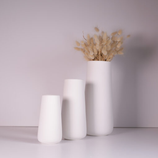 Big Round White Vase - Image 2