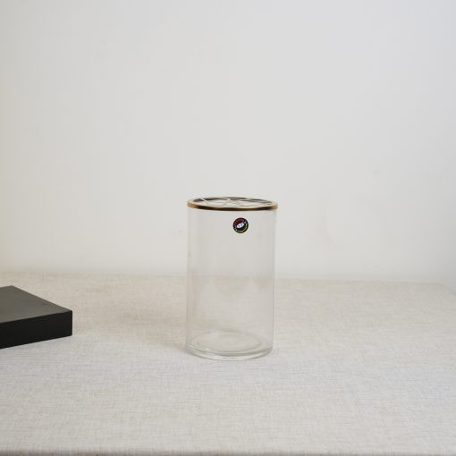 Golden Geometric Topped Vase -13-