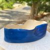 Oval Zigzag Ceramic Bowls