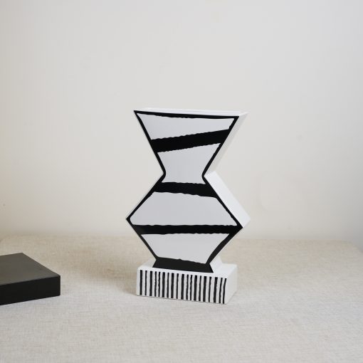Zebra zigzag Vase