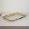 Rectangular Plate - Amber Rim