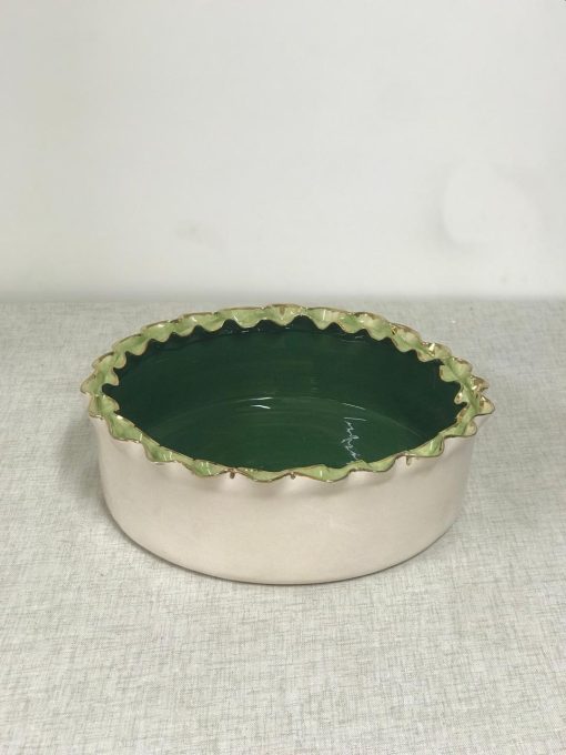 Large Double Fold Ceramic Bowl