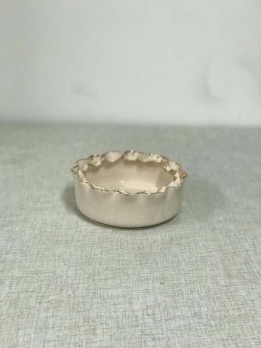 Small Double Fold Ceramic Bowl