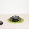 Set of 48 Midnight Green Plates