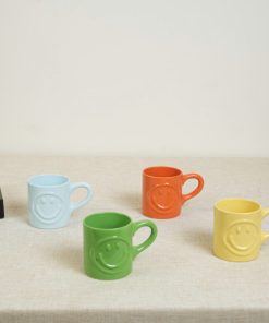 Set of 4 Smiley Mugs