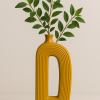 Mustard Tunnel Vase